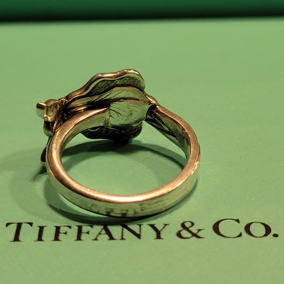 1885 Tiffany and Company IRIS Spoon Ring 57 - Picture 6 of 15